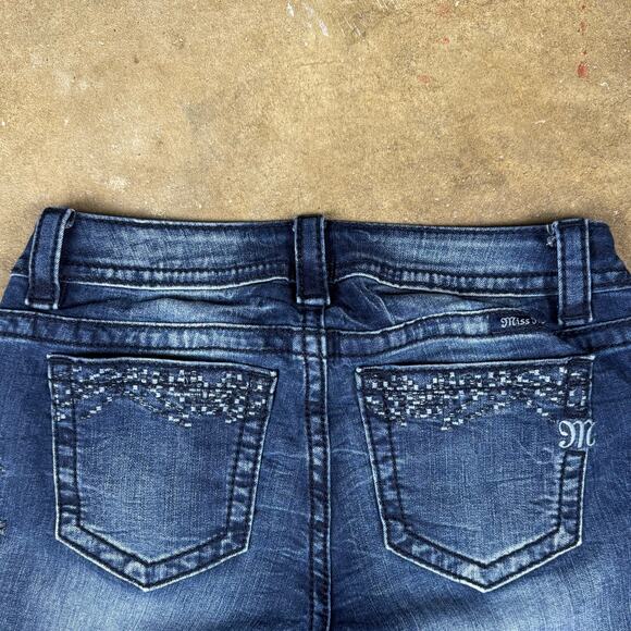Miss Me Signature‎ Ankle Skinny Jeans Women’s 27 Blue Mid-Rise Embellished - Picture 7 of 14
